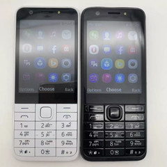 Nokia 230 Black/White (Unlocked) Dual-Sim 2G Classic Button Mobile Phone