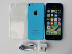Original Apple iPhone 5c (Unlocked) NEW BATTERY-8 GB-16 GB-32GB – Blue & white