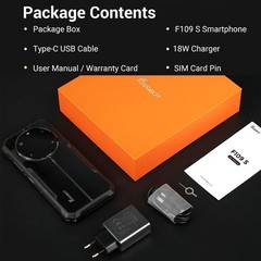 Unlock 4G LTE Rugged Phone Dual Screen Android 15 Outdoor Mobile FOSSiBOT F109S