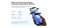 NEW itel A100C Factory unlocked Android GSM LTE 128GB cell phone 6.6 »Screen BK