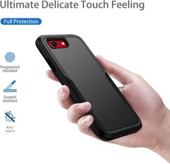 iPhone SE 2020/2022 Case, Heavy Duty Shockproof Protection, Wireless Charging –