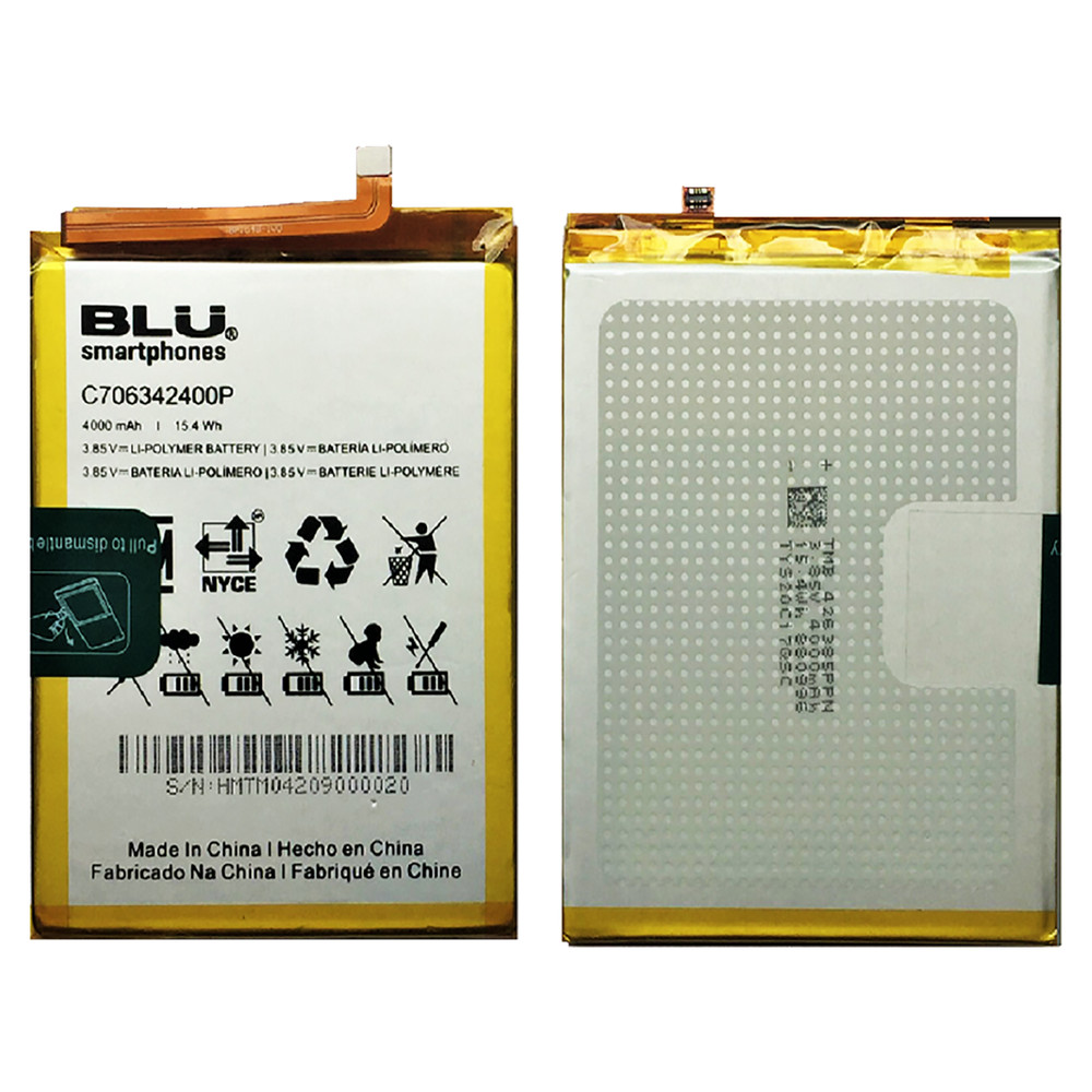 BLU G80 G0290ww Original OEM blu Battery C706342400P 4000mAh 15.4Wh USA seller