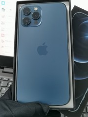 Boxed – iPhone 12 Pro Max 128/256/512GB (Unlocked) with FACE ID – Pacific Blue