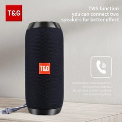 T&G TG117 Portable Bluetooth Speaker Waterproof Outdoor TWS TF FM Radio