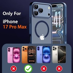Magnetic Case for iPhone 17 Pro Max Phone Case with Privacy Screen Protector 2X