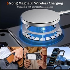 Case for iPhone 17 Pro Max Case Magnetic Soft TPU Bumper Hard Translucent Matte