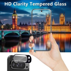 2-Pack Clear Tempered Glass Screen Protectors & Camera Lens for Google Pixel 10