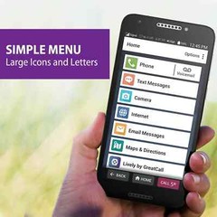 GreatCall Jitterbug Smart2 Alcatel / TCL 5049S 5.5&Prime; Smartphone for Seniors