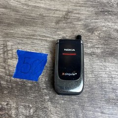 Nokia 6061 Black Color Screen Dual Band Single Sim Cingular Flip Cellular Phone