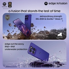 MOTOROLA Edge 70 Fusion (ORIENT BLUE, 12+256GB) Snapdragon® 7s Gen 4 SmartPhone.