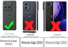 for Motorola Edge 2025 Case: Shock-Absorption Flexible TPU Rubber Protective Cov