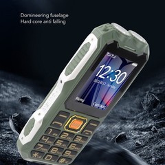 4G Rugged Senior Cell Phone 2.6 Inch Screen Big Button 16800mAh Dual LED BEA