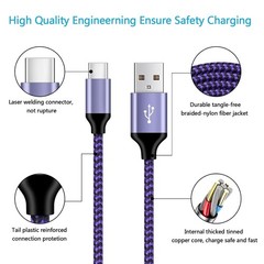 Fast Charger Adapter for Samsung Galaxy S26 Plus, S25 Edge, 6FT Cable