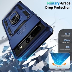 for Google Pixel 7 Pro Case with Camera Lens Cover, 10 FT Drop Protection, Navy