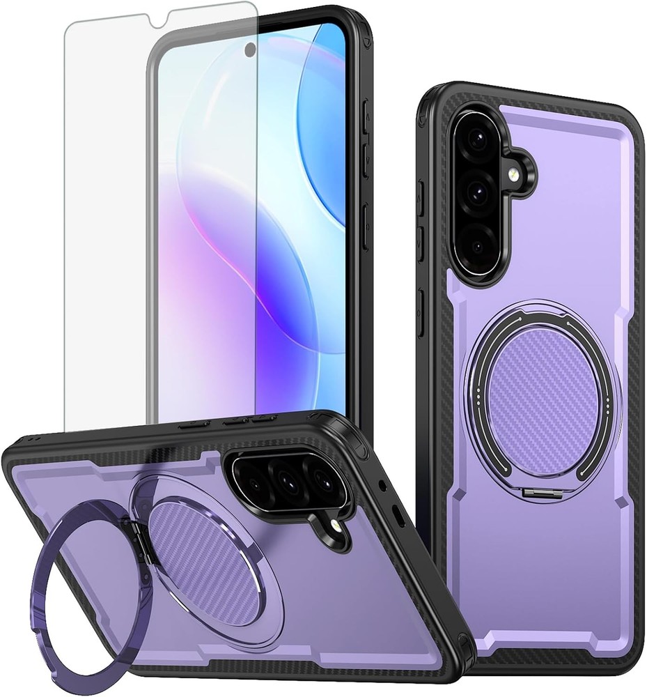Phone Case & Tempered Glass Screen Protector for Samsung Galaxy A05s/A05 Slim Ru