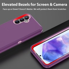 Samsung Galaxy A55 Case Rugged Port Cover Shockproof Heavy Duty Dual Layer Prote