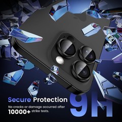 Lens Protector for iPhone 17 Pro Max, 17 Pro, 15 Pro Max, 15 Pro, 16 Pro Max, Bl