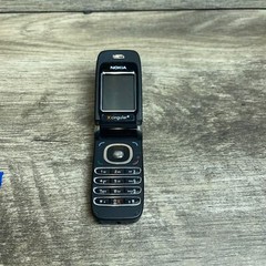 Nokia 6061 Black Color Screen Dual Band Single Sim Cingular Flip Cellular Phone