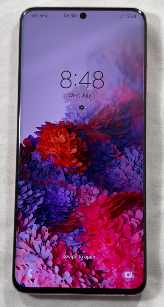 Samsung Galaxy S20 5G SM-G981U UNLOCKED Smartphone 128GB Pink Lavender SIM ISSUE