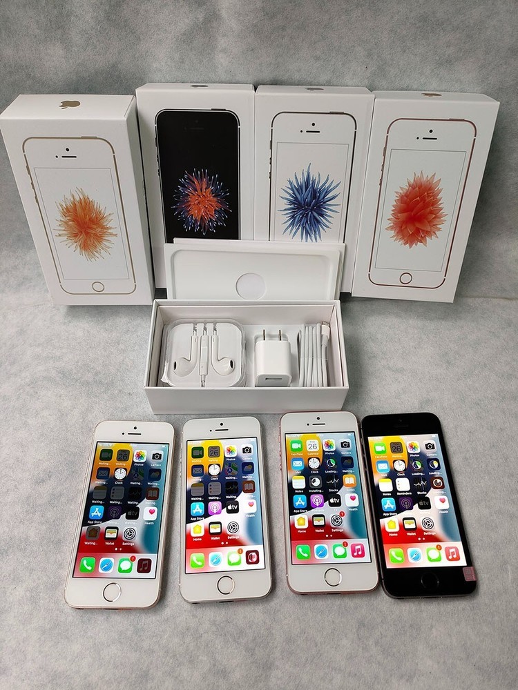 Apple iPhone SE 1st 2nd 3rd Gen 16/32/64/128/256GB Unlocked with box lot A+++