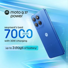 Motorola Moto G37 Power 5G 128GB Unlocked Nautical Blue 7000mAh Battery Rugged
