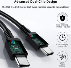 45W USB-C Fast Charger Adapter for Samsung Galaxy A17 A16 A15, 6.6FT Cable