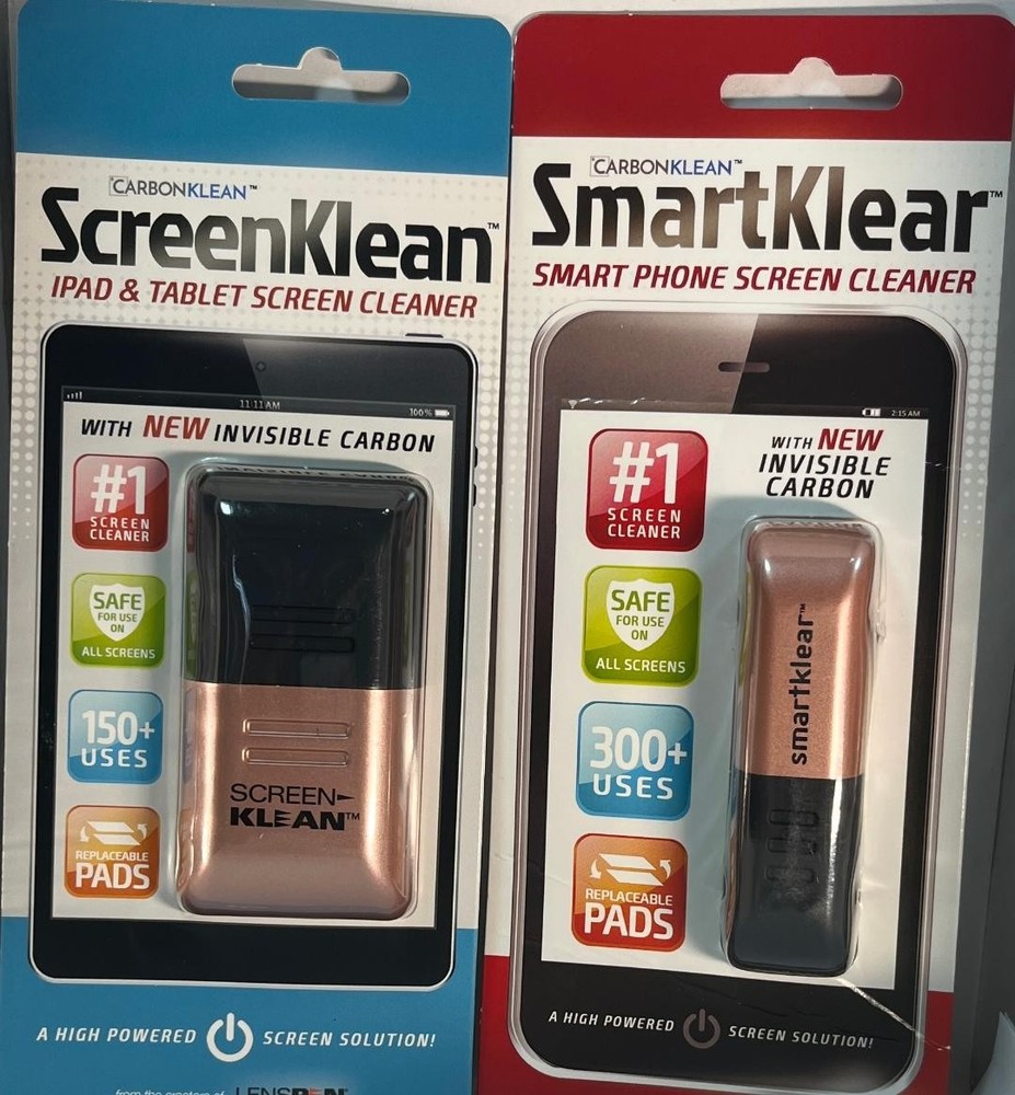 2 Carbon Klean SMART KLEAR Phone Cleaner SCREEN KLEAN Tablet Cleaner YOUR CHOICE