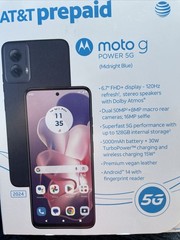 New Moto G Power 5G,6.7” ,128GB Only Att Prepaid New Acc Or Upgrade Your Phone