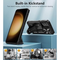 Samsung Galaxy S23 Case Military Grade Drop Proof Rugged Cover with Kickstand