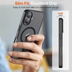 Magnetic for iPhone 17 Case (Military Grade Drop Protection) Matte Black Cover