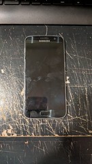 Samsung Galaxy S7 Black Onyx, Has Cracked Screen, Works!