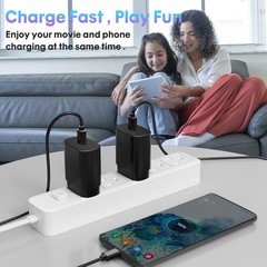 3-Pack 25W Type-C Super Fast Charger Block for Galaxy S23 Ultra/S22 6FT