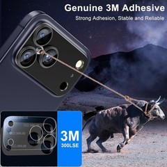 iPhone 17 Pro Max Camera Lens Protector, Aluminum Alloy Metal Case, Tempered Gla