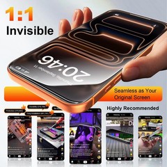 2 Pack Tempered Glass Screen Protectors for iPhone Air 6.5 Inch HD Clear Full Co