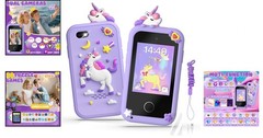 Kids Smart Phone Touchscreen Toys Girls Dual Camera Music Player