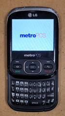 LG Imprint MN240 – Silver and Black ( MetroPCS ) Very Rare CDMA Slider Phone