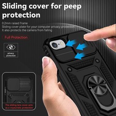 iPhone SE Case 2022/3rd/2020/2nd gen/8/7 with Camera Lens Cover HD Screen Protec
