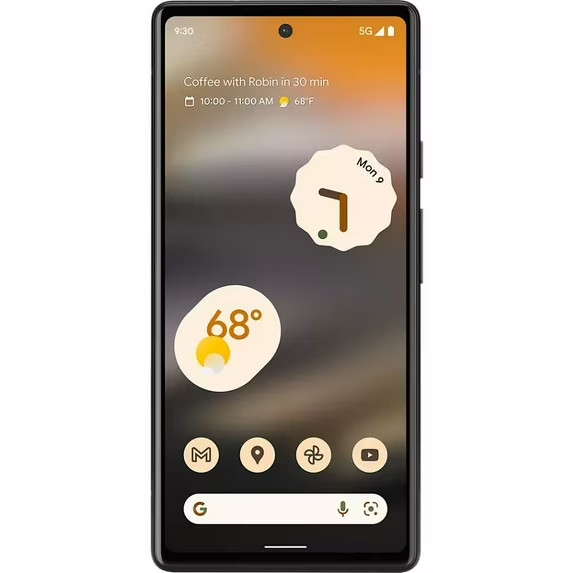 Verizon Google Pixel 6A, 128GB, Black – Prepaid Smartphone (Locked to Verizon)