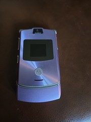 Motorola RAZR V3m Purple Very Rare Flip Phone