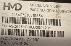 HMD Vibe N159V 64GB Gray (Unknown) Smartphone Fast Ship Broken Parts!! Cracked
