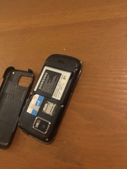 Samsung Mythic SGH-A897 Black and Burgundy Used Untested FREE SHIPPING