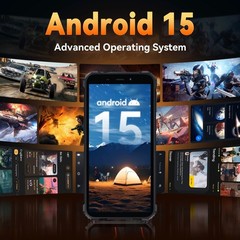 OUKITEL G3 Rugged Phone 16GB+128GB Android 15 6300mAh 6.0&Prime; Display NFC IP68