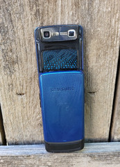 Samsung SGH-A777 – Blue and Black ( AT&T ) Cellular Slider Phone Parts Only