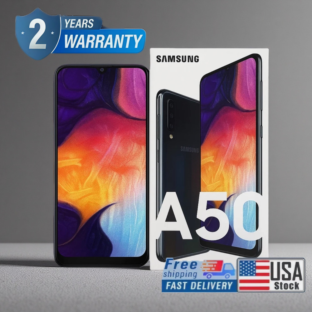 New Samsung Galaxy A50 SM-A505U 6.4&Prime; 25MP 64GB 100% Unlocked -*USA STOCK* Black