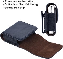 Galaxy Z Flip 7/6/5/4/3 Belt Phone Holster, 360 Rotating Leather Pouch Case