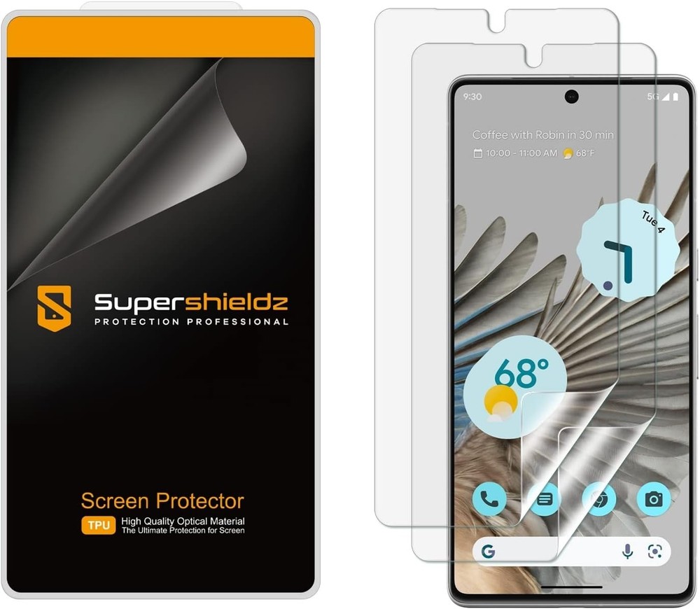 2 Pack TPU Screen Protector High Definition Clear Shield for Google Pixel 7 Pro
