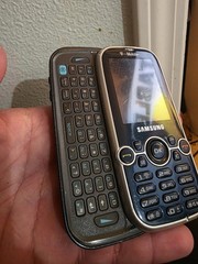 Samsung Gravity 2 II SGH-T469 – Blue and Silver ( T-Mobile ) Phone – Gray Back