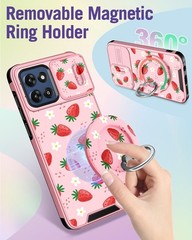Cute Design Case for Moto G Stylus 2026/2025 with Ring Stand & Camera Cover