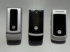 Vintage Motorola W377G W376G W259 Silver Black Flip CDMA Cell Phone 3pc