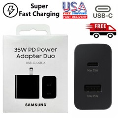Super PD Power Adapter Duo Wall Charger+Cable For Samsung For Xiaomi Android